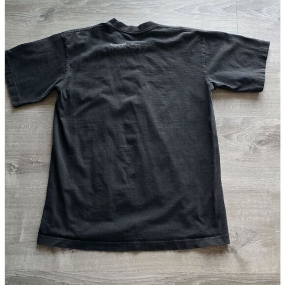 BULLS Rings T-shirt Chicago Windy City Paisley Bull Tee Men's Black Medium VTG - Picture 7 of 8